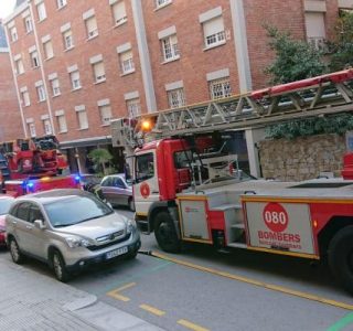 Incendio en un bloque de pisos de Sant Gervasi